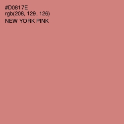 #D0817E - New York Pink Color Image